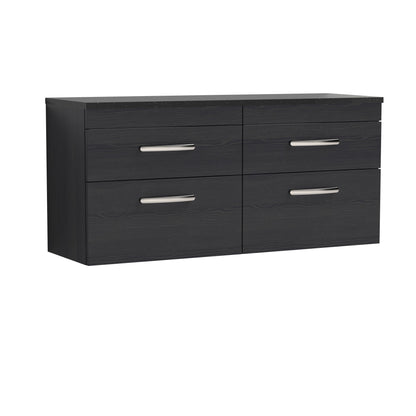 Nuie Athena 1200mm Wall Hung 4-Drawer Unit & Laminate Worktop