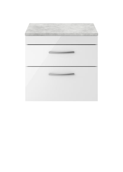 Nuie Athena Wall Hung Vanity With Worktop