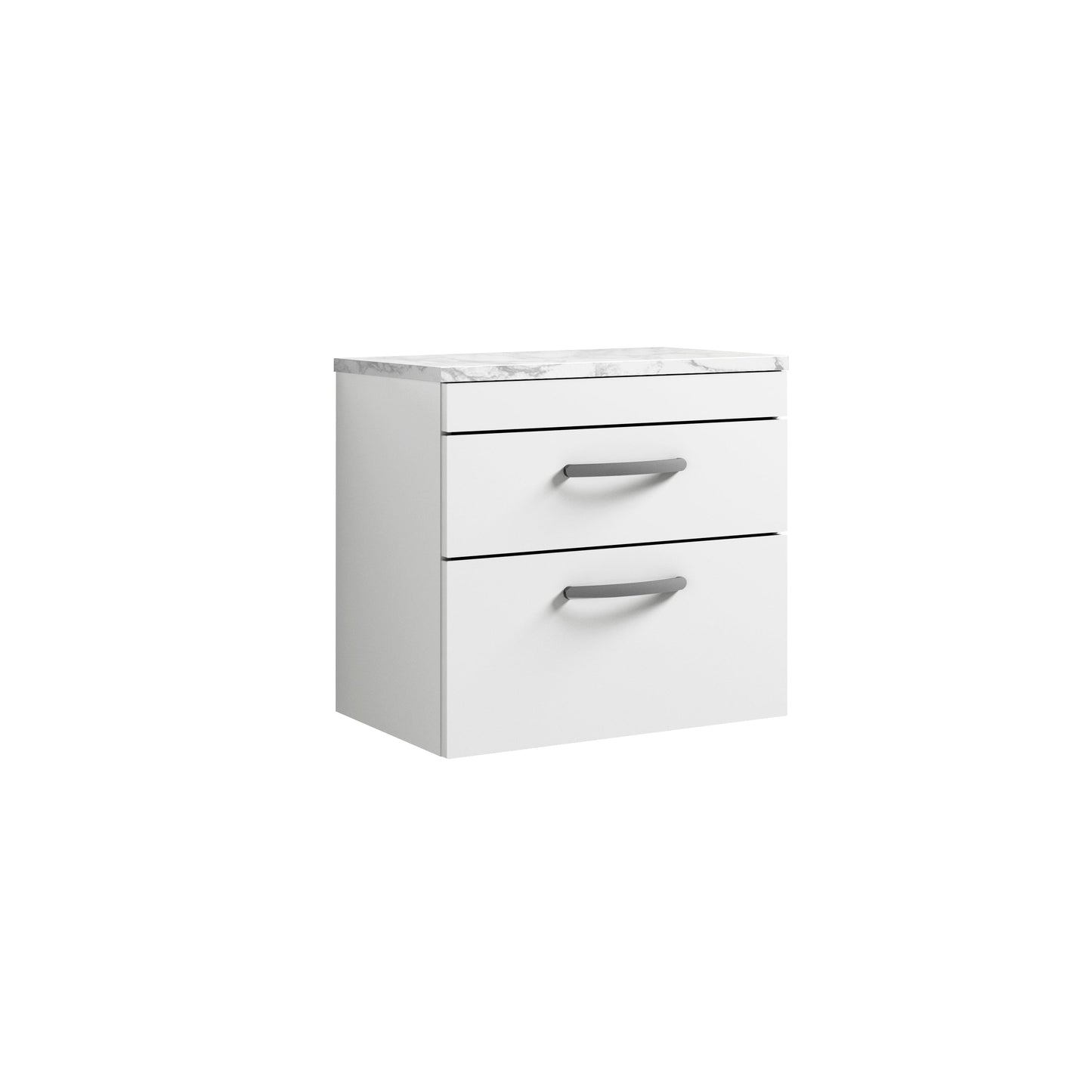 Nuie Athena Wall Hung 2-Drawer Unit & Laminate Worktop