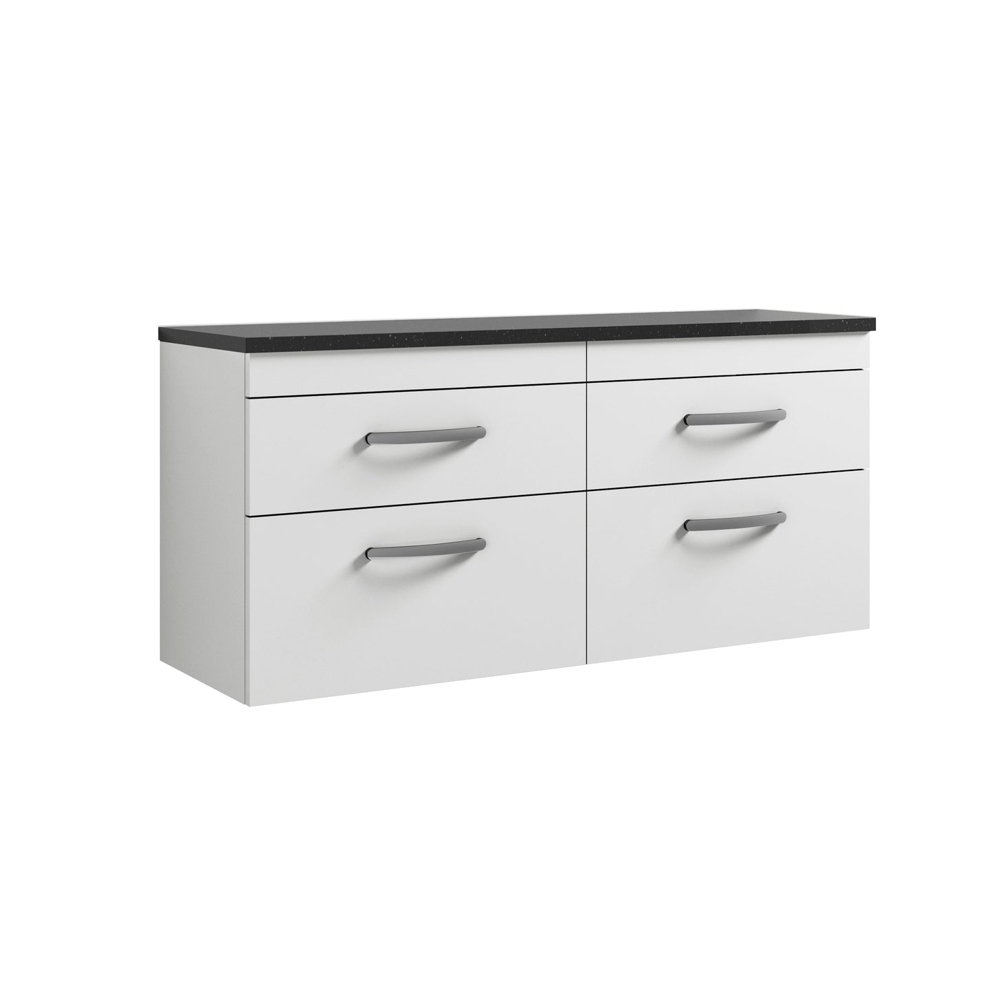 Nuie Athena 1200mm Wall Hung 4-Drawer Unit & Laminate Worktop