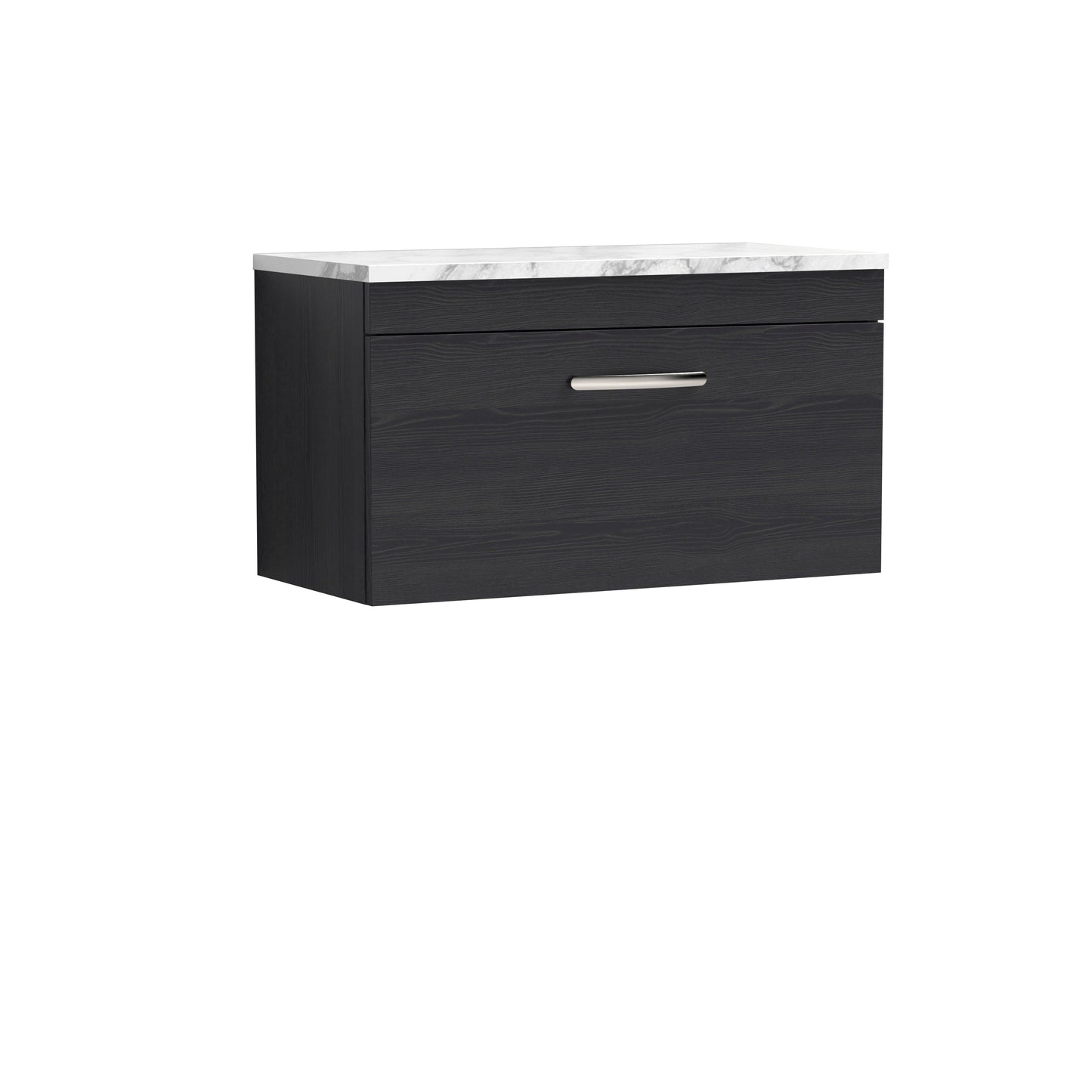 Nuie Athena Wall Hung Single Drawer Unit & Laminate Worktop