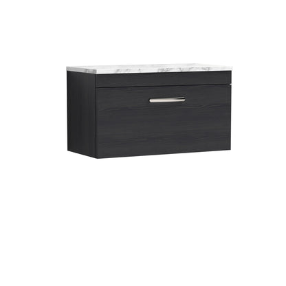 Nuie Athena Wall Hung Single Drawer Unit & Laminate Worktop