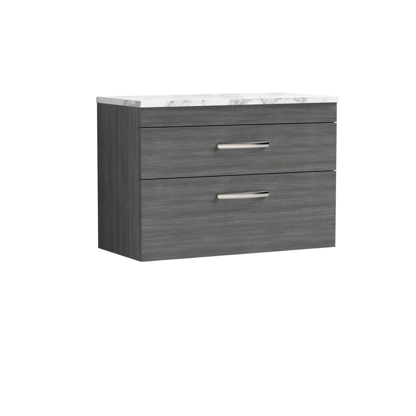 Nuie Athena Wall Hung 2-Drawer Unit & Laminate Worktop