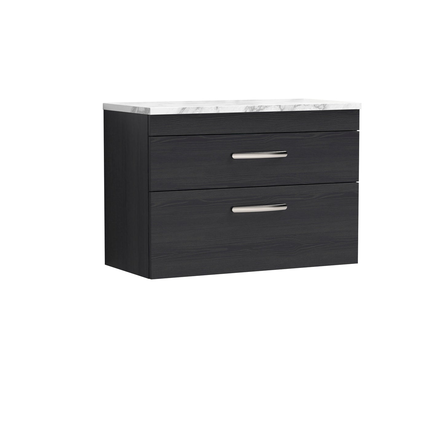 Nuie Athena Wall Hung 2-Drawer Unit & Laminate Worktop