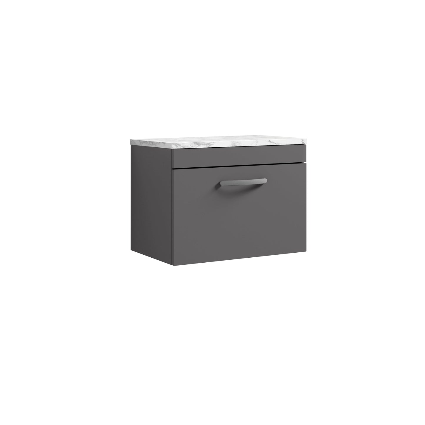 Nuie Athena Wall Hung Single Drawer Unit & Laminate Worktop