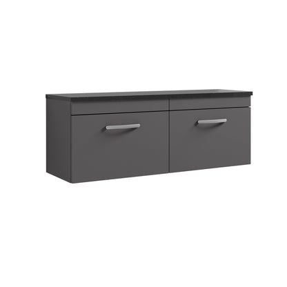 Nuie Athena Wall Hung 2-Drawer Unit & Laminate Worktop