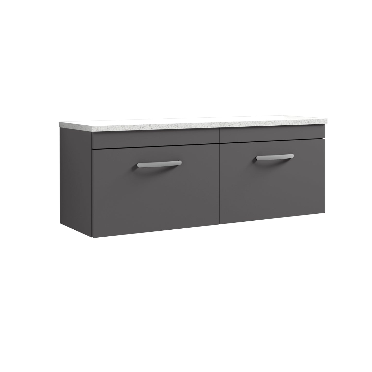 Nuie Athena Wall Hung 2-Drawer Unit & Laminate Worktop