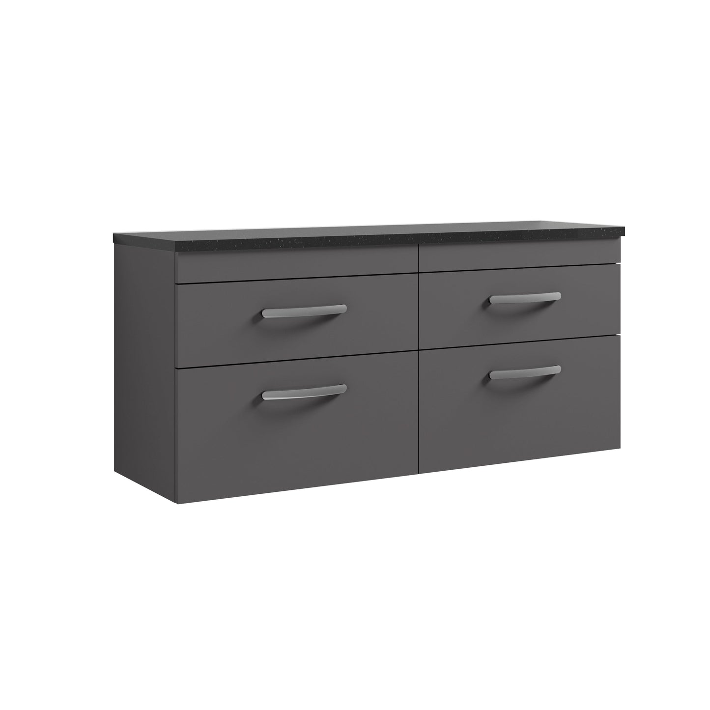 Nuie Athena 1200mm Wall Hung 4-Drawer Unit & Laminate Worktop