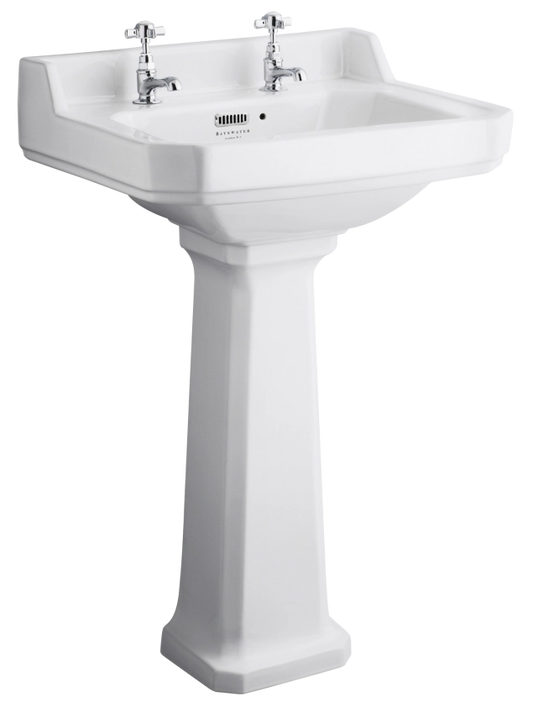 Bayswater Fitzroy 560mm Pedestal Basin - White