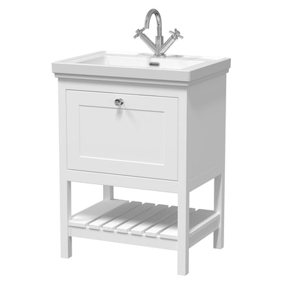 Hudson Reed Bexley Floor Standing Vanity & Basin/Marble Top