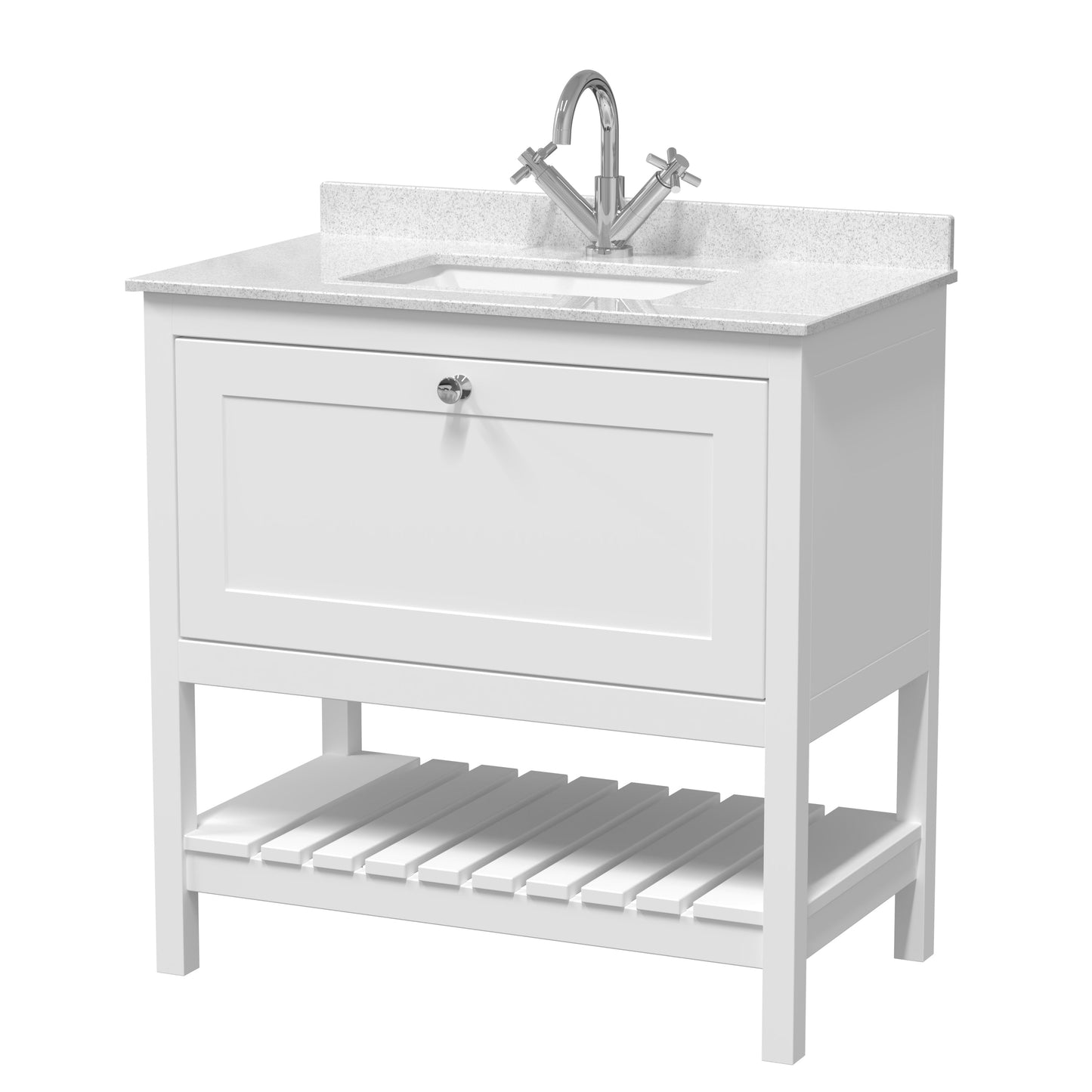 Hudson Reed Bexley Floor Standing Vanity & Basin/Marble Top