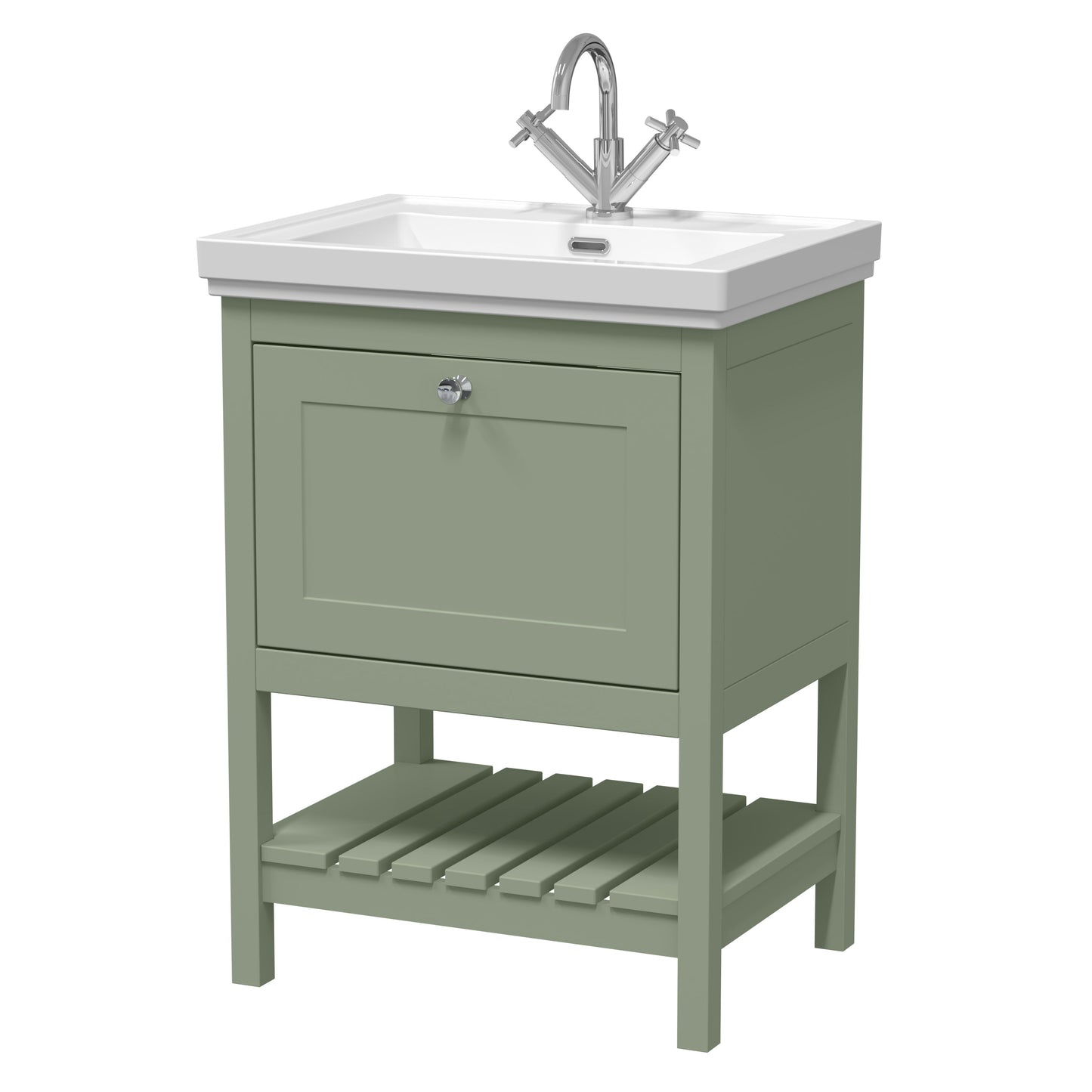 Hudson Reed Bexley Floor Standing Vanity & Basin/Marble Top