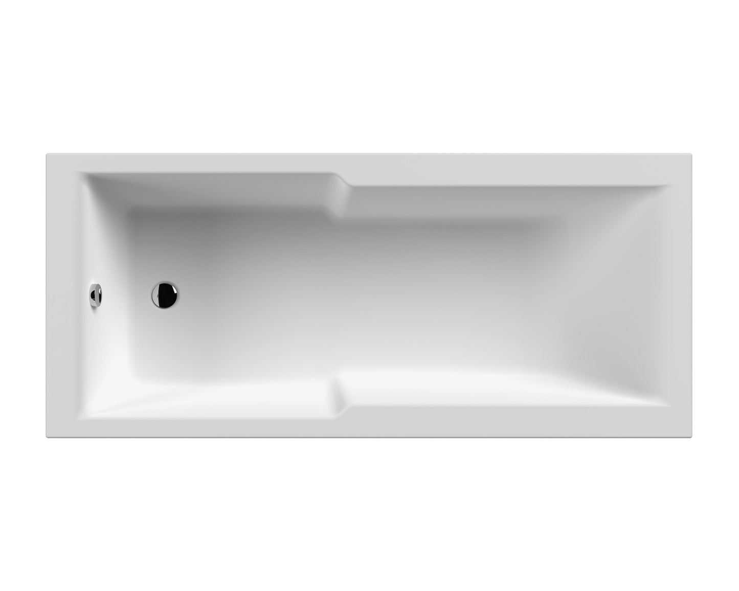 Hudson Reed Eternalite Square Straight Shower Bath