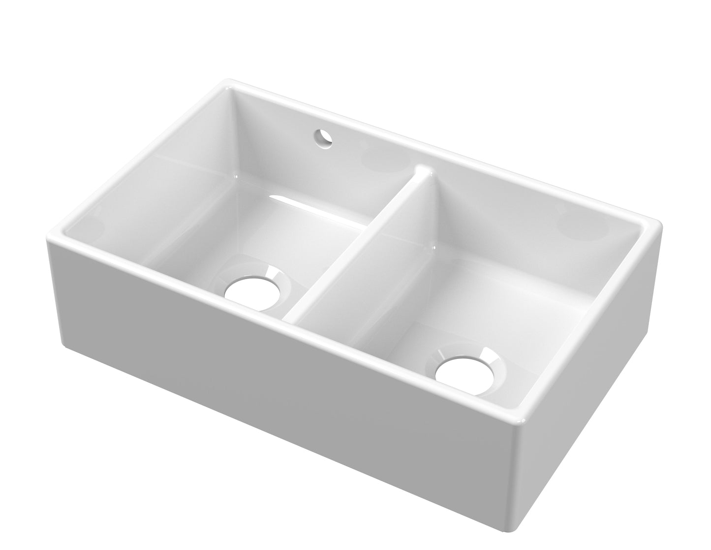 Nuie Butler Sink Stepped Weir & Overflow 795 x 500 x 220