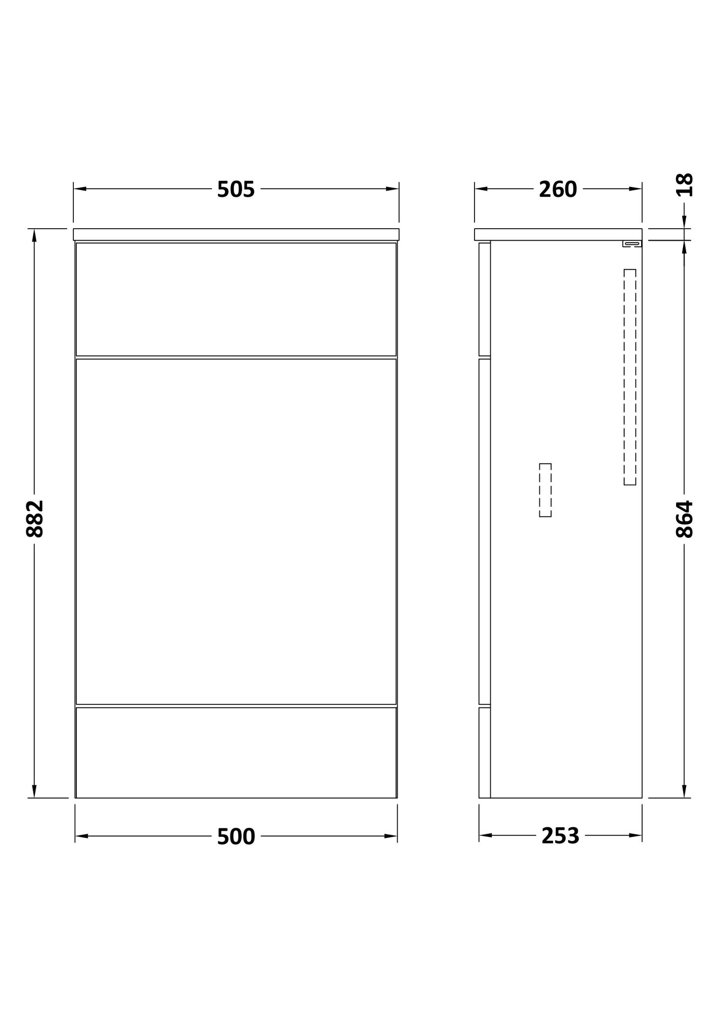 Hudson Reed Fusion Slimline WC Unit and Top