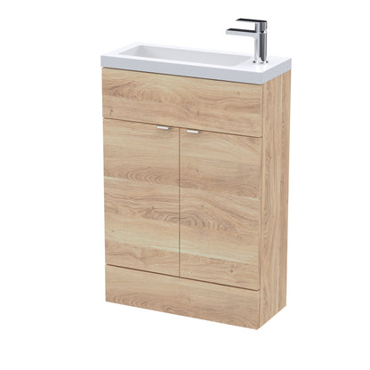 Hudson Reed Fusion Slimline Floorstanding 2-Door Vanity Unit with Basin