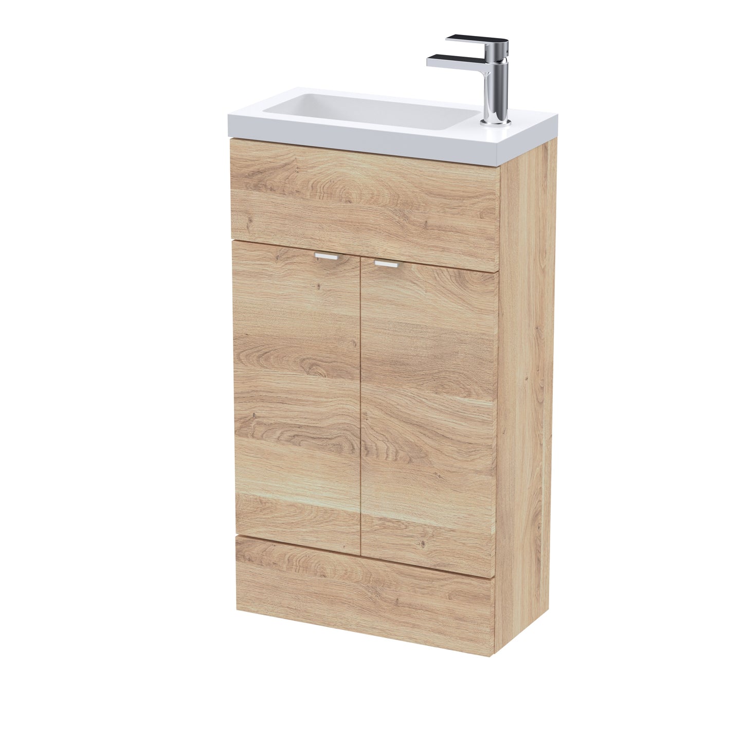 Hudson Reed Fusion Slimline Floorstanding 2-Door Vanity Unit with Basin