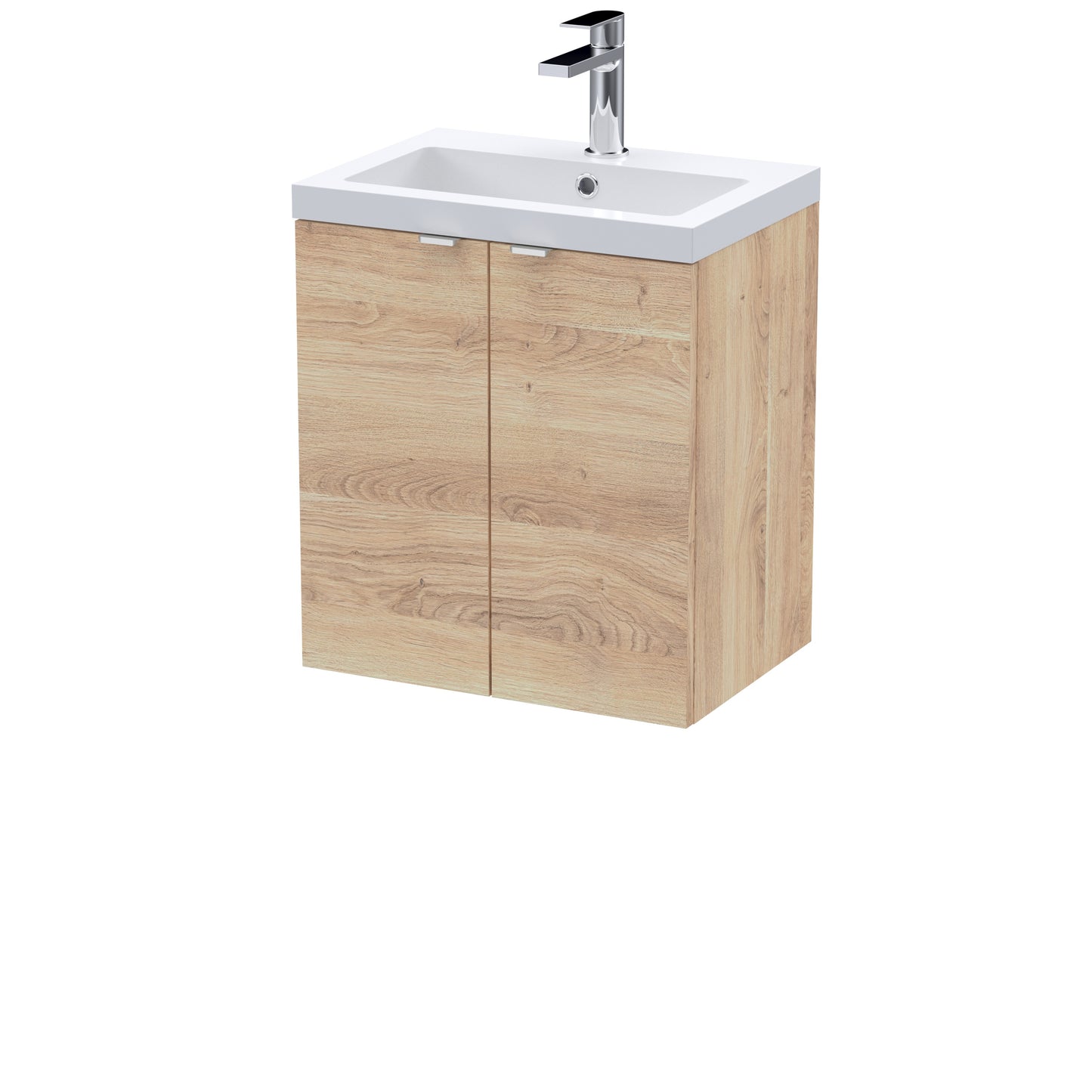 Hudson Reed Fusion Full Depth Wall Hung 2-Door Vanity Unit with Basin