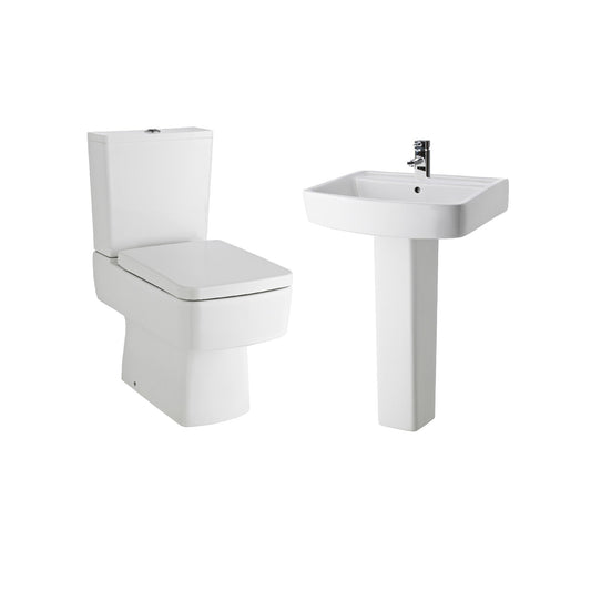 Nuie Bliss Toilet & 600 Basin Pedestal pack