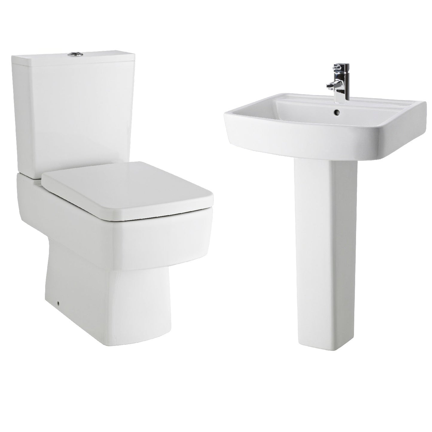 Nuie Bliss Toilet & 600 Basin Pedestal