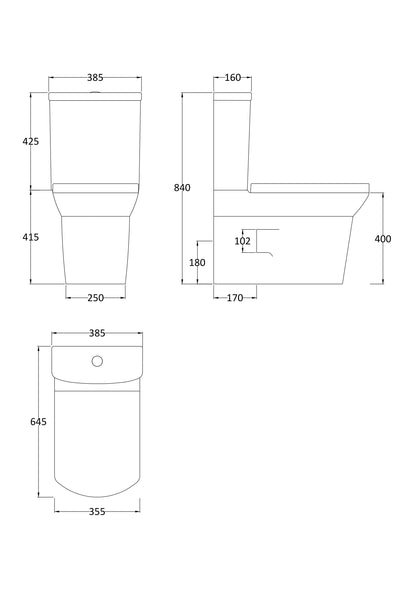 Hudson Reed Maya Flush to Wall Pan, Cistern & Soft Close Seat