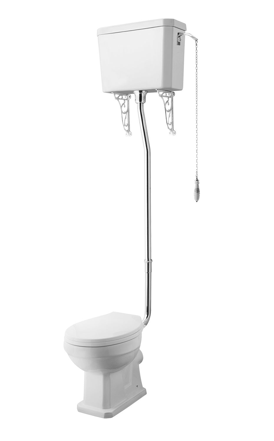 Nuie Carlton High Level Toilet with Cistern & Pipe Kit