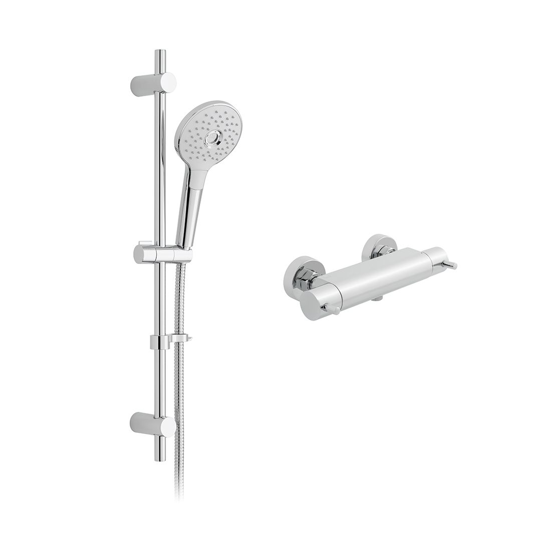 Vado Celsius Exposed round thermostatic Showr Set with 1/2” shower valve