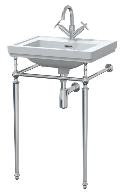 Nuie Carlton 500mm Basin With Traditional Stand