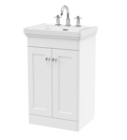 Nuie Classique 500mm Floor Standing 2 Door Vanity & Basin