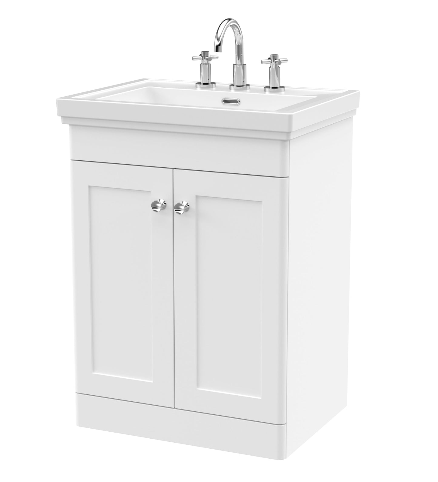 Nuie Classique 600mm Floor Standing 2 Door Vanity & Basin