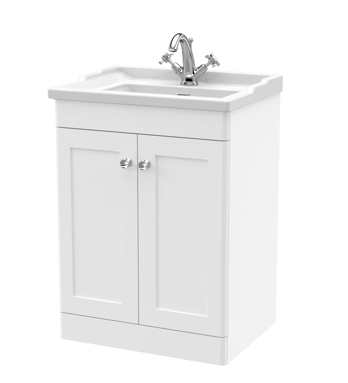 Nuie Classique 600mm Floor Standing 2 Door Vanity & Basin