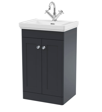 Nuie Classique 500mm Floor Standing 2 Door Vanity & Basin