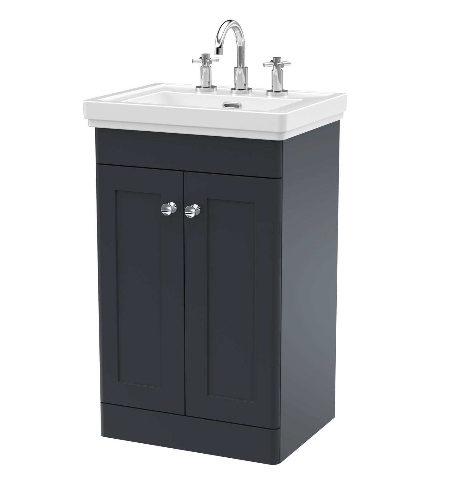 Nuie Classique 500mm Floor Standing 2 Door Vanity & Basin