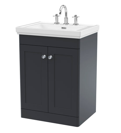 Nuie Classique 600mm Floor Standing 2 Door Vanity & Basin