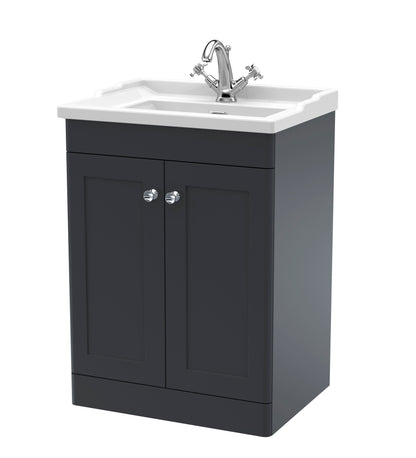 Nuie Classique 600mm Floor Standing 2 Door Vanity & Basin