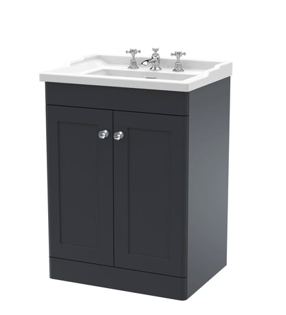 Nuie Classique 600mm Floor Standing 2 Door Vanity & Basin