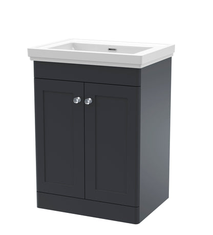 Nuie Classique 600mm Floor Standing 2 Door Vanity & Basin