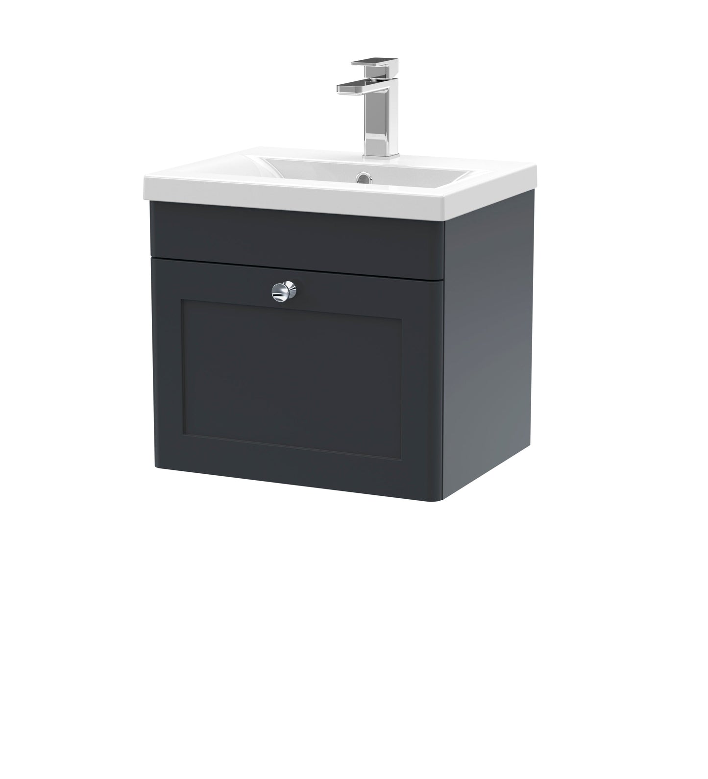 Nuie Classique 500mm Wall Hung 1 Drawer Vanity & Basin