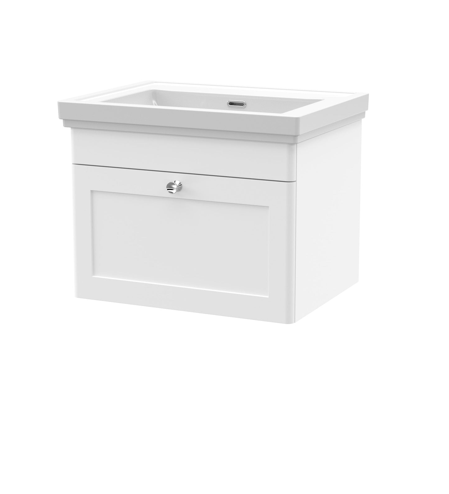 Nuie Classique 600mm Wall Hung 1 Drawer Vanity & Basin