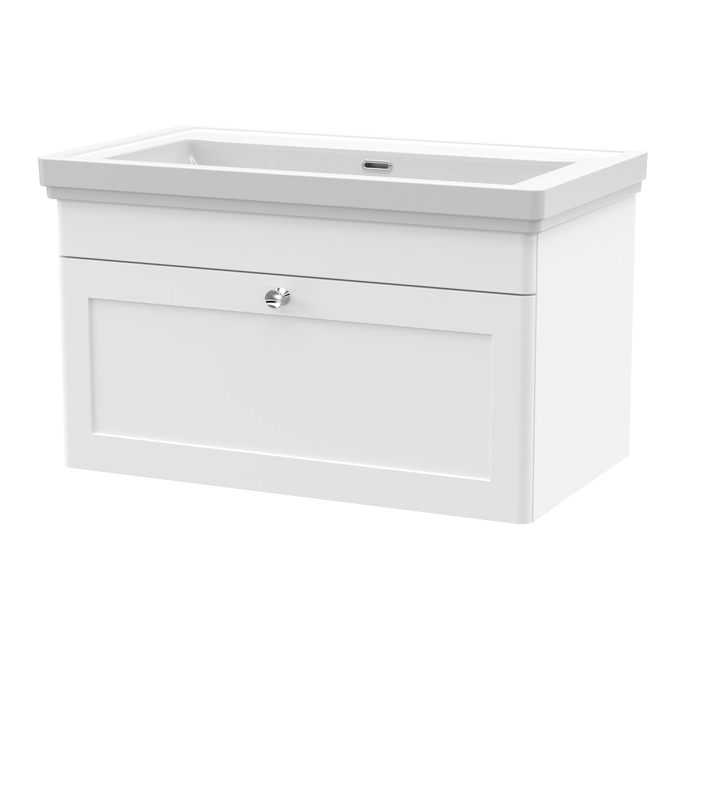 Nuie Classique 800mm Wall Hung 1 Drawer Vanity & Basin