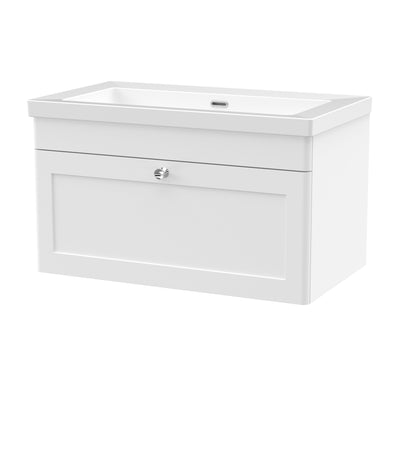 Nuie Classique 800mm Wall Hung 2-Door Vanity with Basin