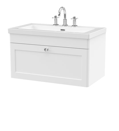 Nuie Classique 800mm Wall Hung 2-Door Vanity with Basin