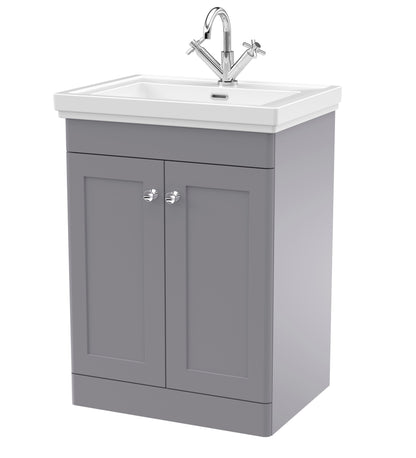 Nuie Classique 600mm Floor Standing 2 Door Vanity & Basin