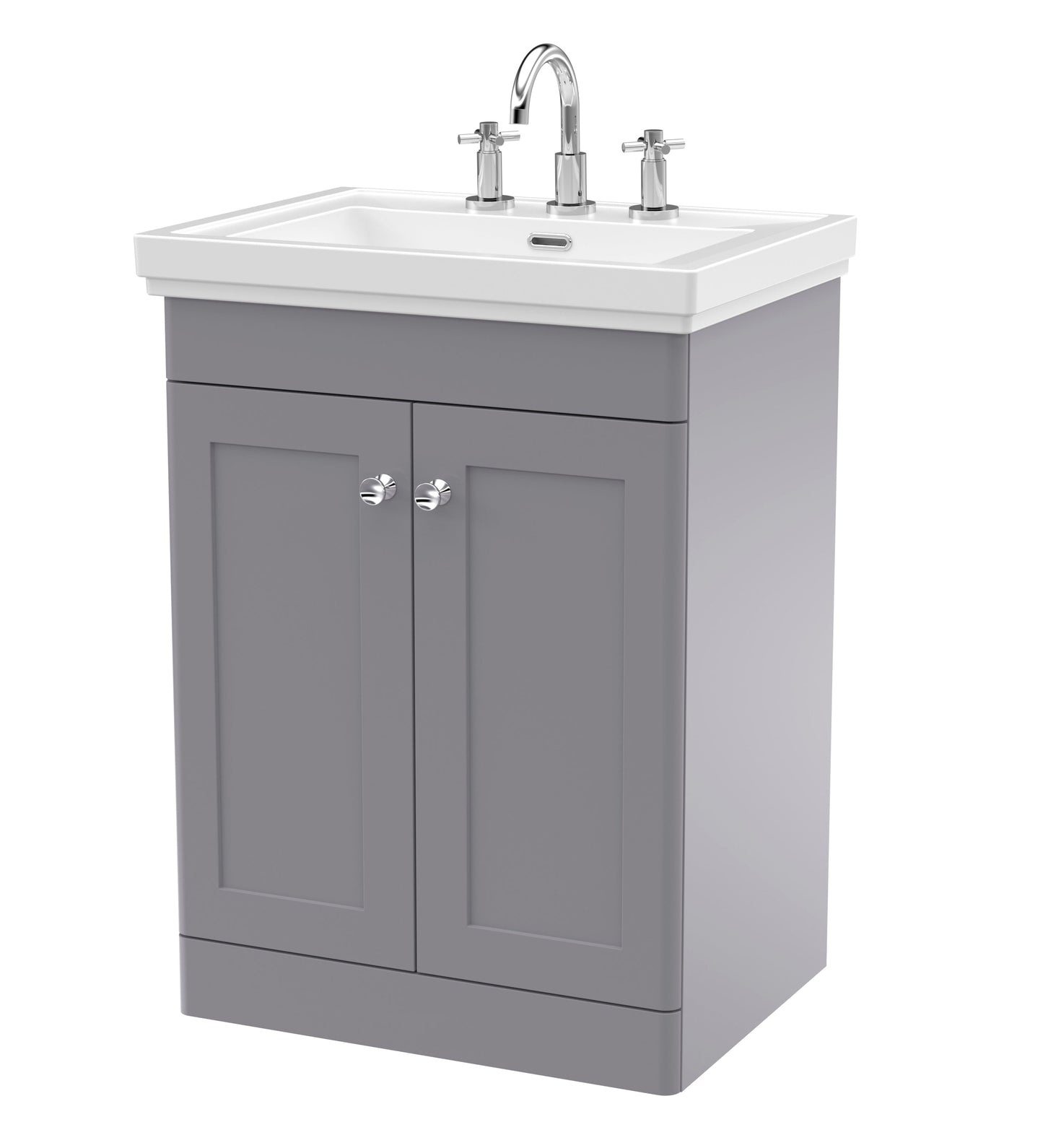 Nuie Classique 600mm Floor Standing 2 Door Vanity & Basin