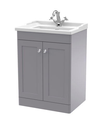 Nuie Classique 600mm Floor Standing 2 Door Vanity & Basin