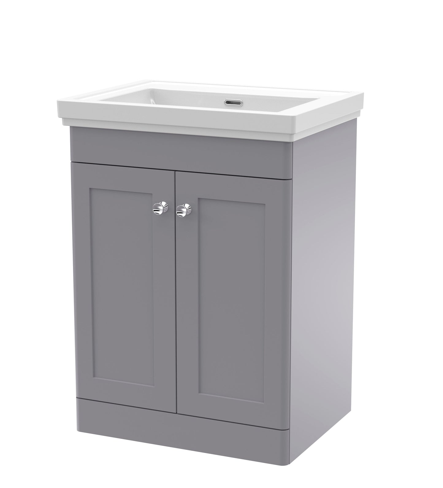 Nuie Classique 600mm Floor Standing 2 Door Vanity & Basin