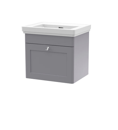 Nuie Classique 500mm Wall Hung 1 Drawer Vanity & Basin