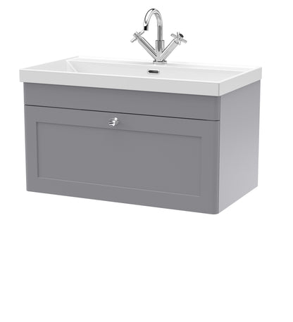 Nuie Classique 800mm Wall Hung 2-Door Vanity with Basin