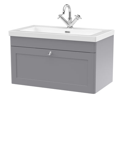 Nuie Classique 800mm Wall Hung 2-Door Vanity with Basin