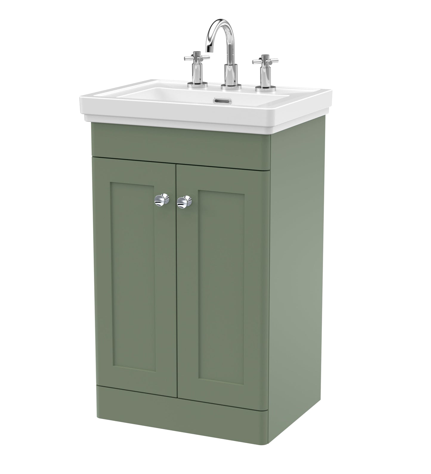 Nuie Classique 500mm Floor Standing 2 Door Vanity & Basin